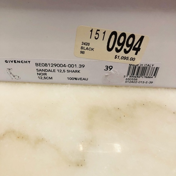Givenchy Black Shark Lock High Heel Sandals $PRICE DROP⬇️ - Picture 5 of 6